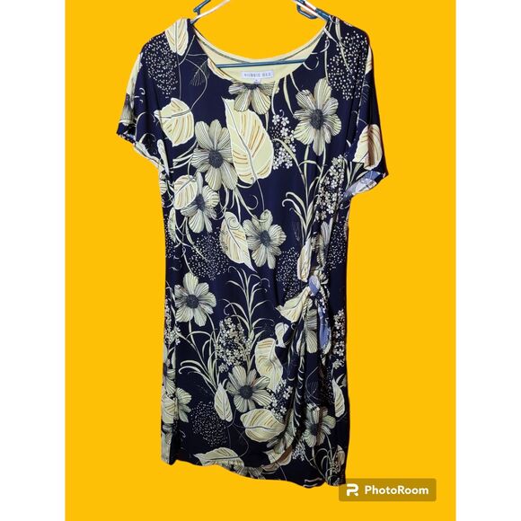 Robbie Bee Flower Dress Size Petite Large (N97) - Picture 1 of 2